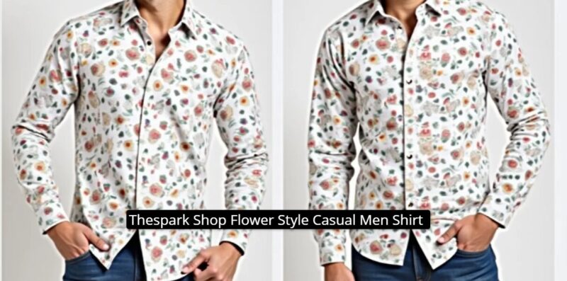 Thespark Shop Flower Style Casual Men Shirt: Best Price RS.125 only